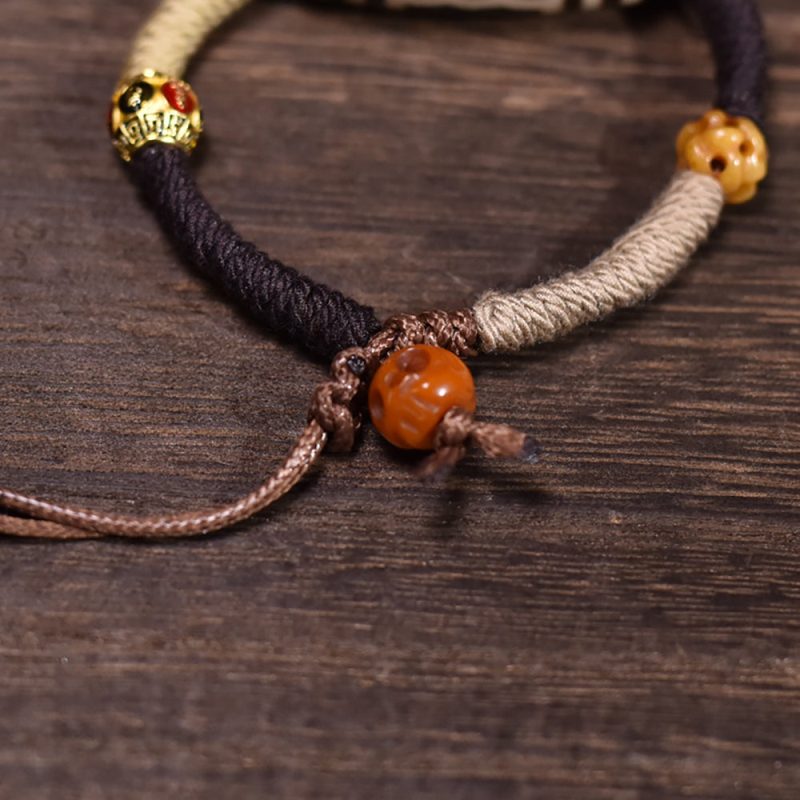 Fortune Dzi Bead Handmade Bracelet - Image 2