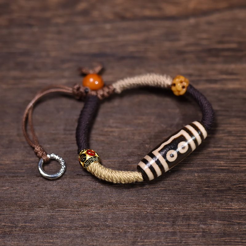 Fortune Dzi Bead Handmade Bracelet - Image 3