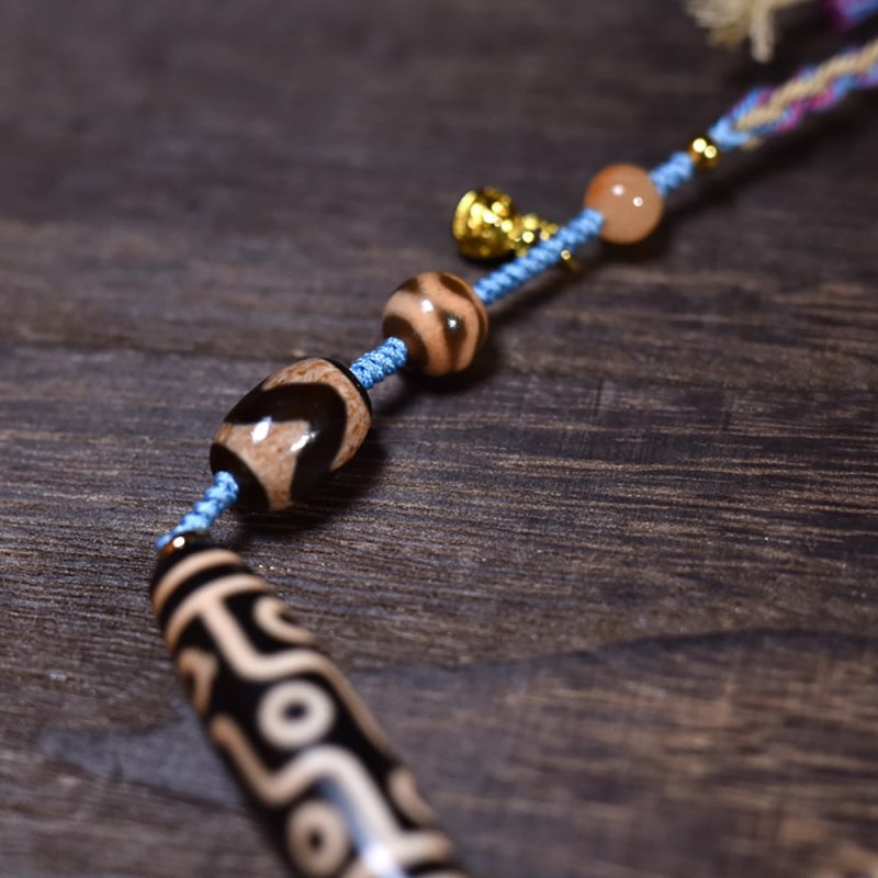 Fortune Nine-Eyed Dzi Pendant Pendant - Image 3