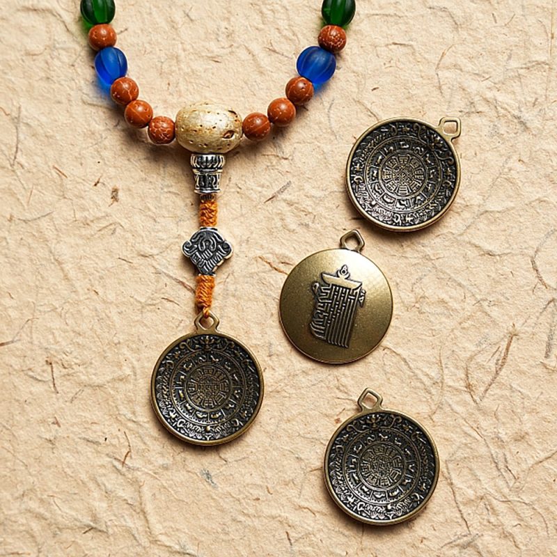 Guardian Bodhi Agate 108 Mala Beads Necklace - Image 3