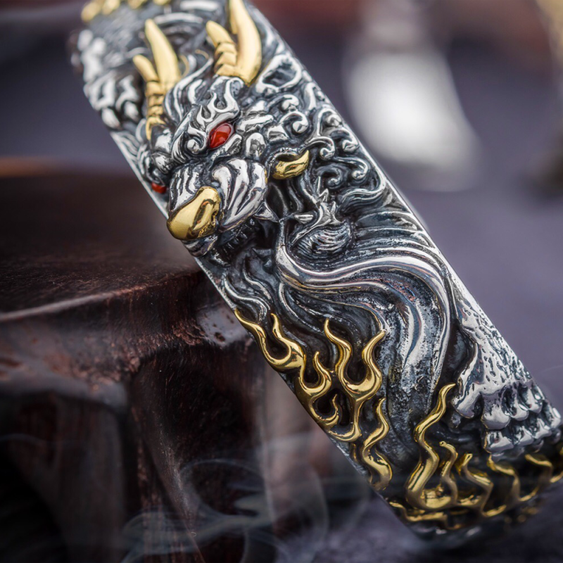 Protector's Aegis Brass Bracelet - Image 3