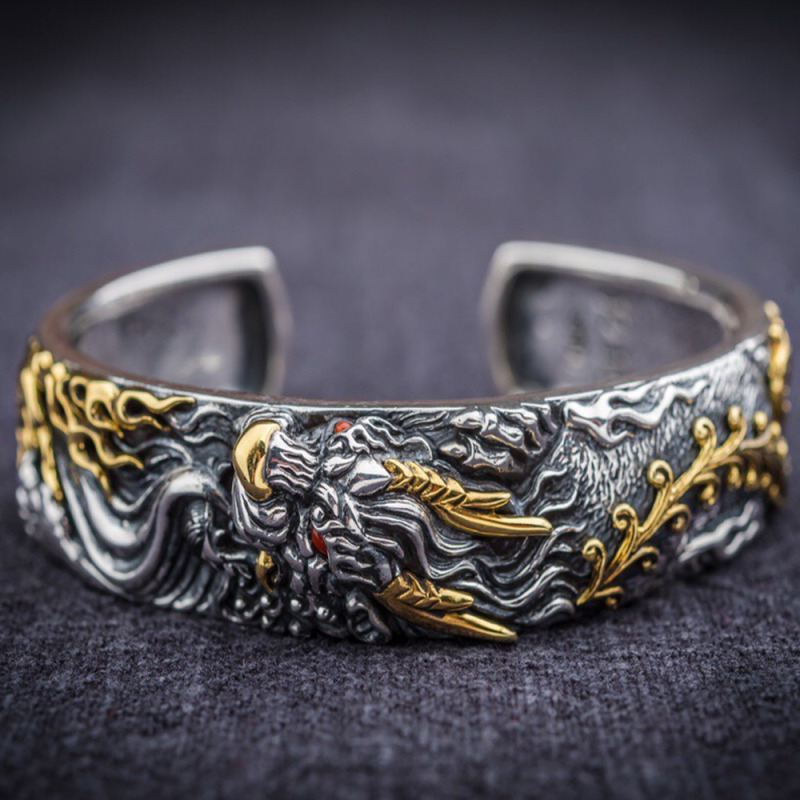 Protector's Aegis Brass Bracelet - Image 6