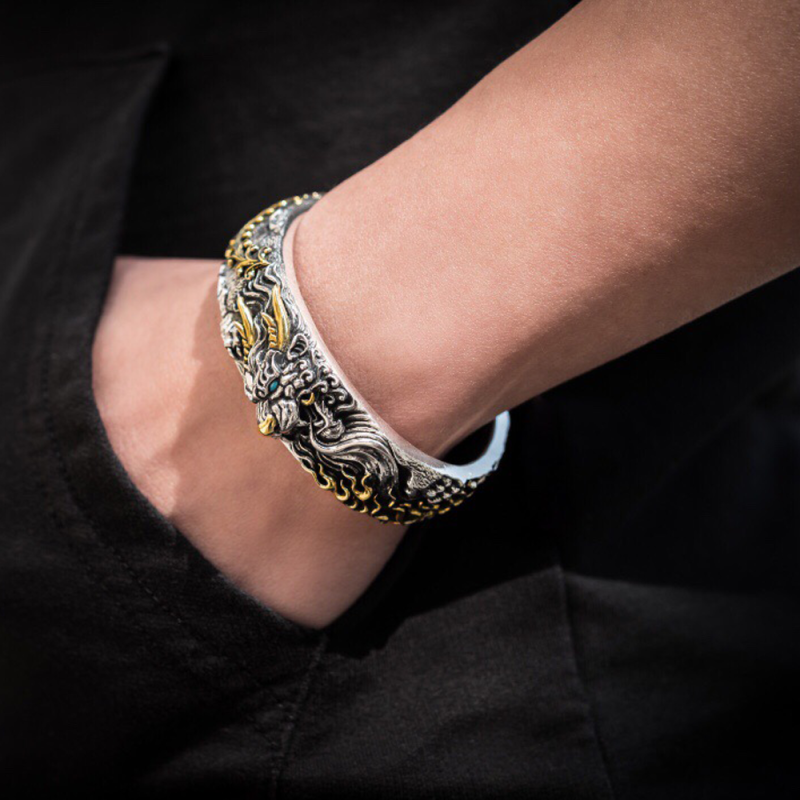 Protector's Aegis Brass Bracelet - Image 8