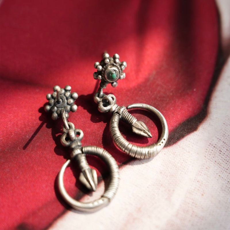 Mystic Guardian Turquoise Sterling Silver Earrings - Image 4