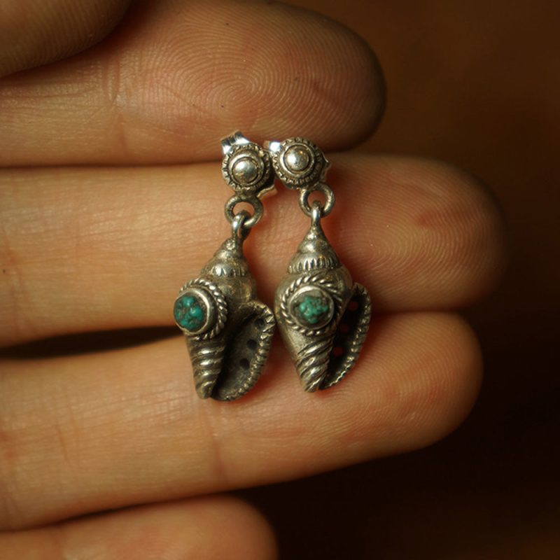 Warden's Haven Turquoise Sterling Silver Earrings - Image 3