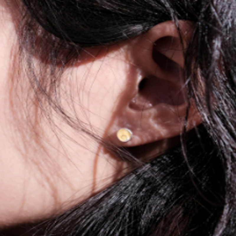 Blessing Energy Enamel Silver Stud Earrings - Image 4