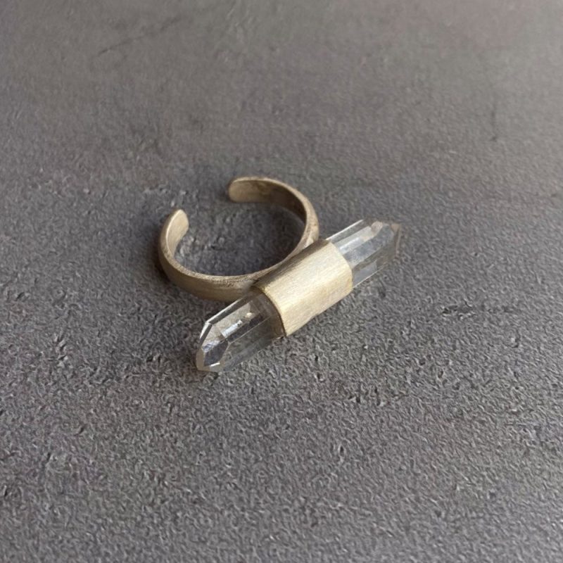 Twin Peaks Crystal Ring Tibetan Clear Quartz & Silver Purity Power Duo - Image 7