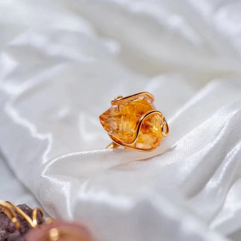 Embrace of the Heart Crystal Quartz Gold Rings - Image 6
