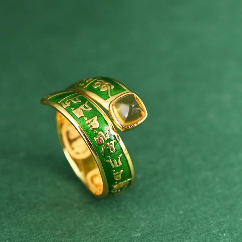 Guardian Crystal Protection Stering Silver Ring - Image 6