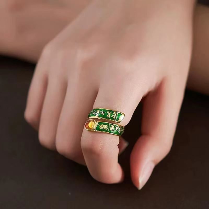 Guardian Crystal Protection Stering Silver Ring - Image 7
