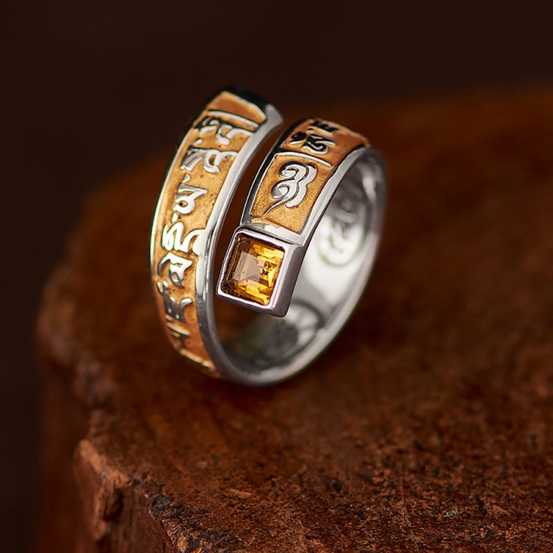 Guardian Crystal Protection Stering Silver Ring - Image 4
