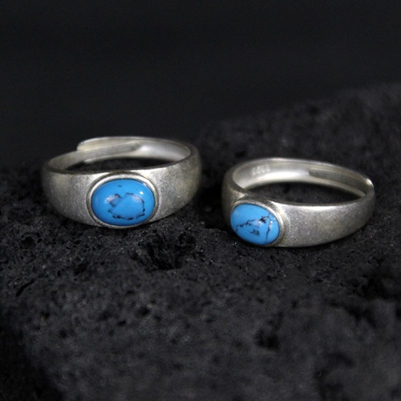 Wealth Harmony Turquoise Sterling Silver Rings - Image 4