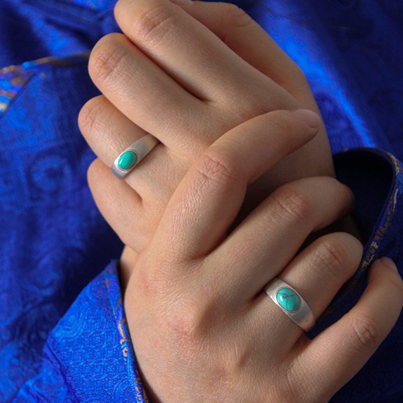 Wealth Harmony Turquoise Sterling Silver Rings - Image 9