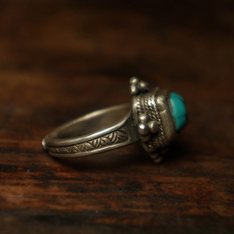 Unity Wealth Harmony Turquoise Silver Rings - Image 5