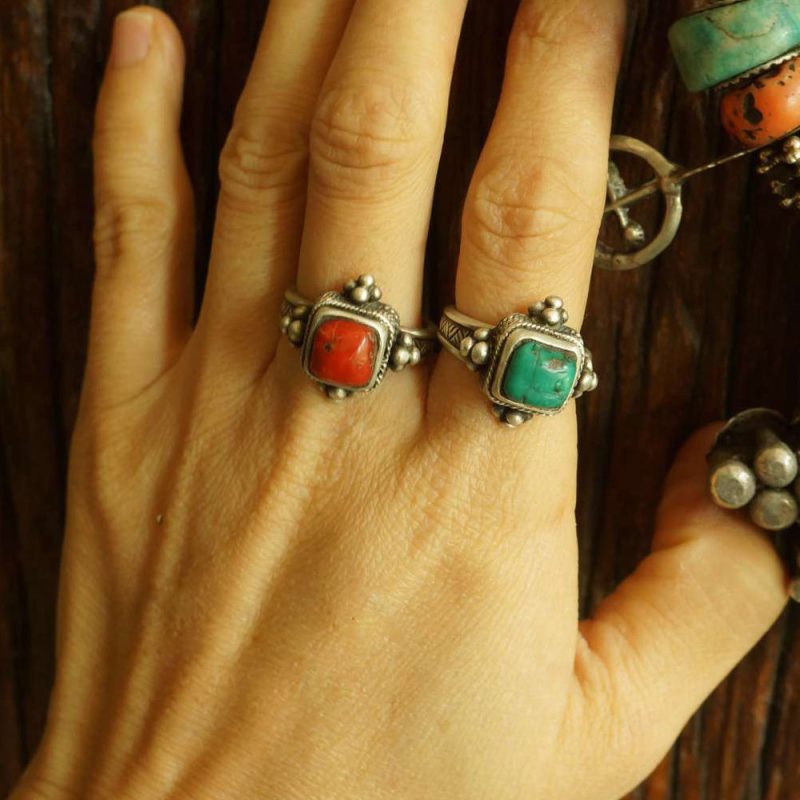Unity Wealth Harmony Turquoise Silver Rings - Image 2