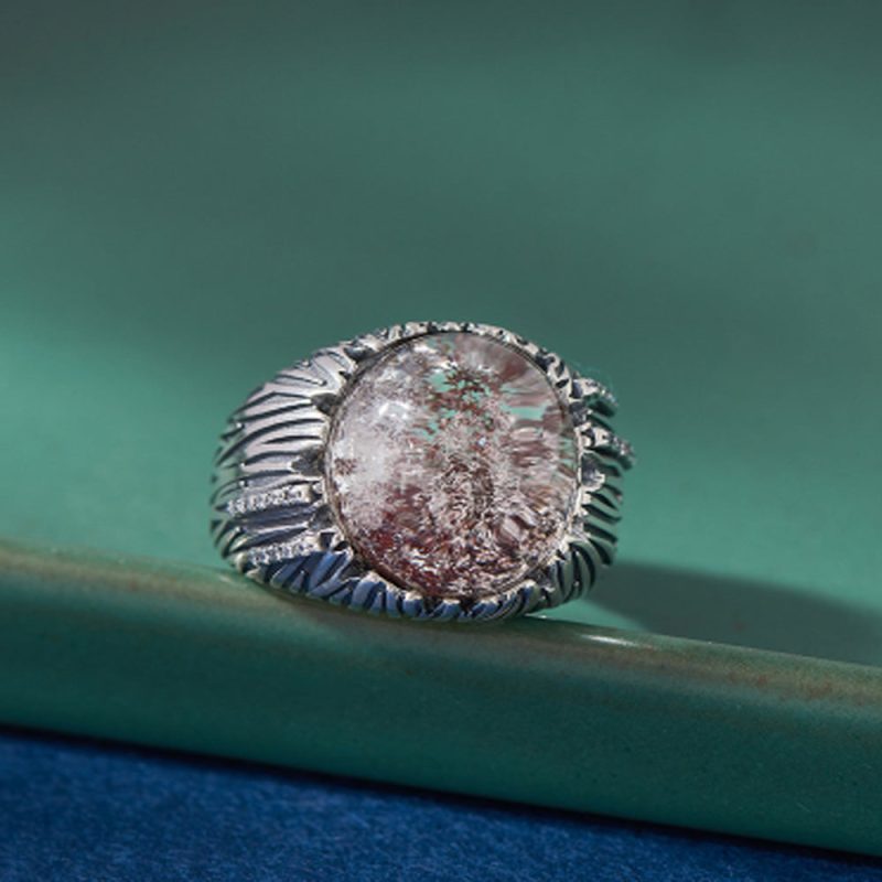 Mystical Spirit Phantom Ring – Ghost Stone in Sterling Silver - Image 4
