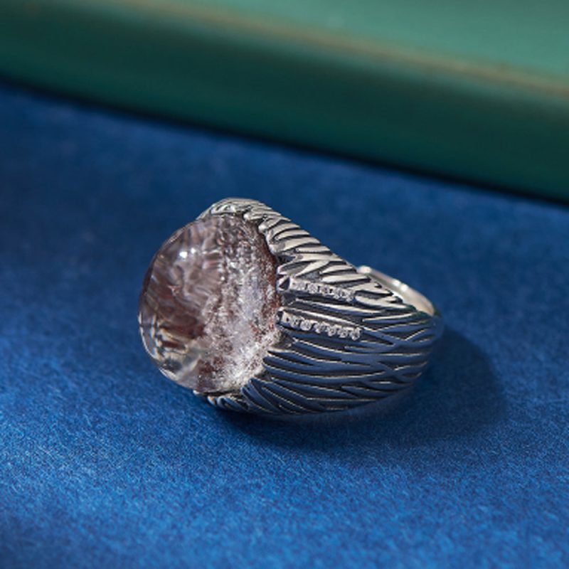 Mystical Spirit Phantom Ring – Ghost Stone in Sterling Silver - Image 5
