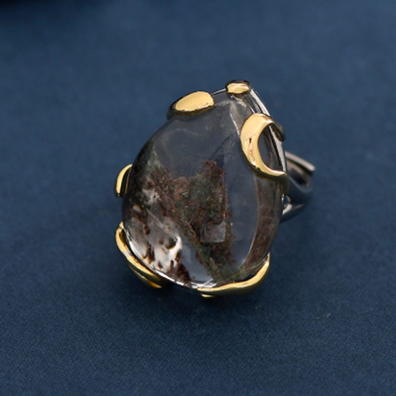 Guardian Green Crystal Silver Ring - Image 4