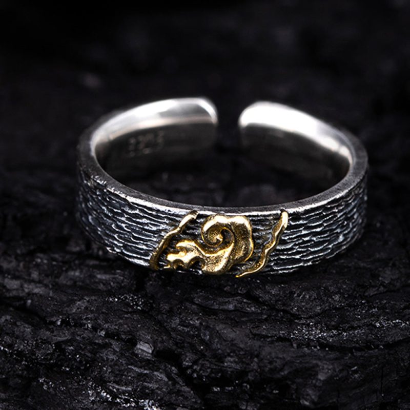 Guardian Spirit Silver and Brass Ring Handcrafted for Protective Energy - Image 3