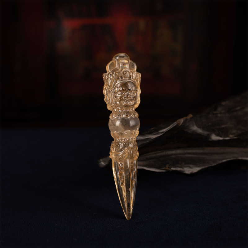 Blessing Energy Clear Quartz Tibetan Dorje Dagger Decoration - Image 2