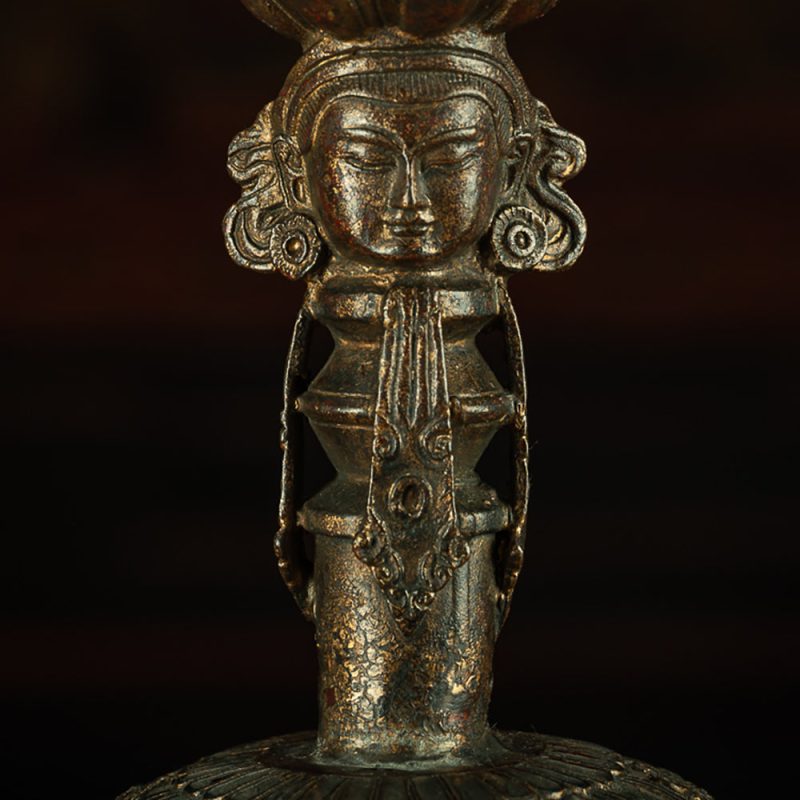 Ming Dynasty Tibetan Antique Vajra Bell Ritual Artifact from Sera Monastery - Image 2
