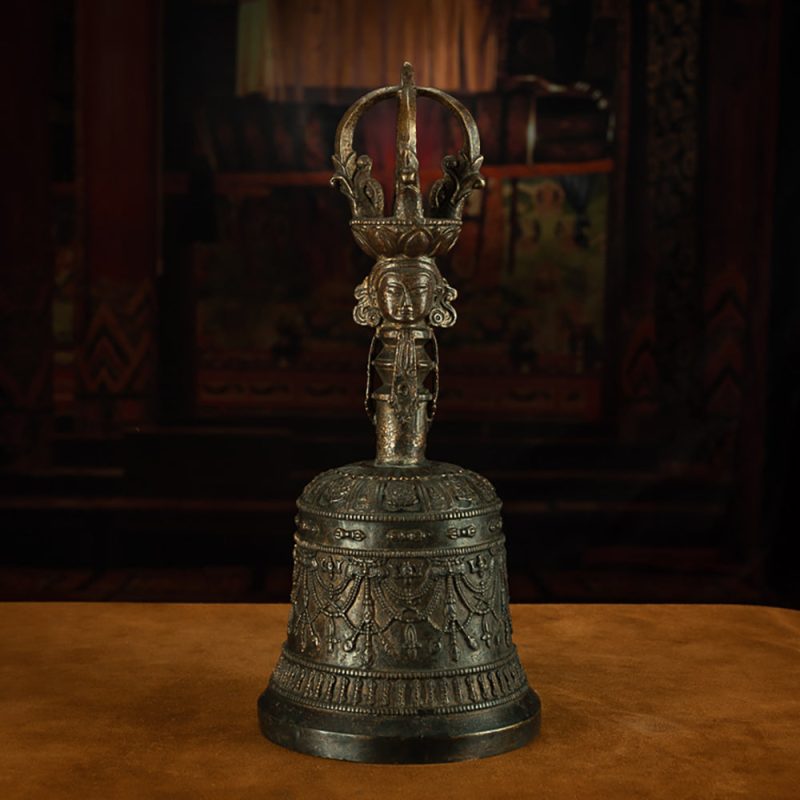 Ming Dynasty Tibetan Antique Vajra Bell Ritual Artifact from Sera Monastery - Image 3