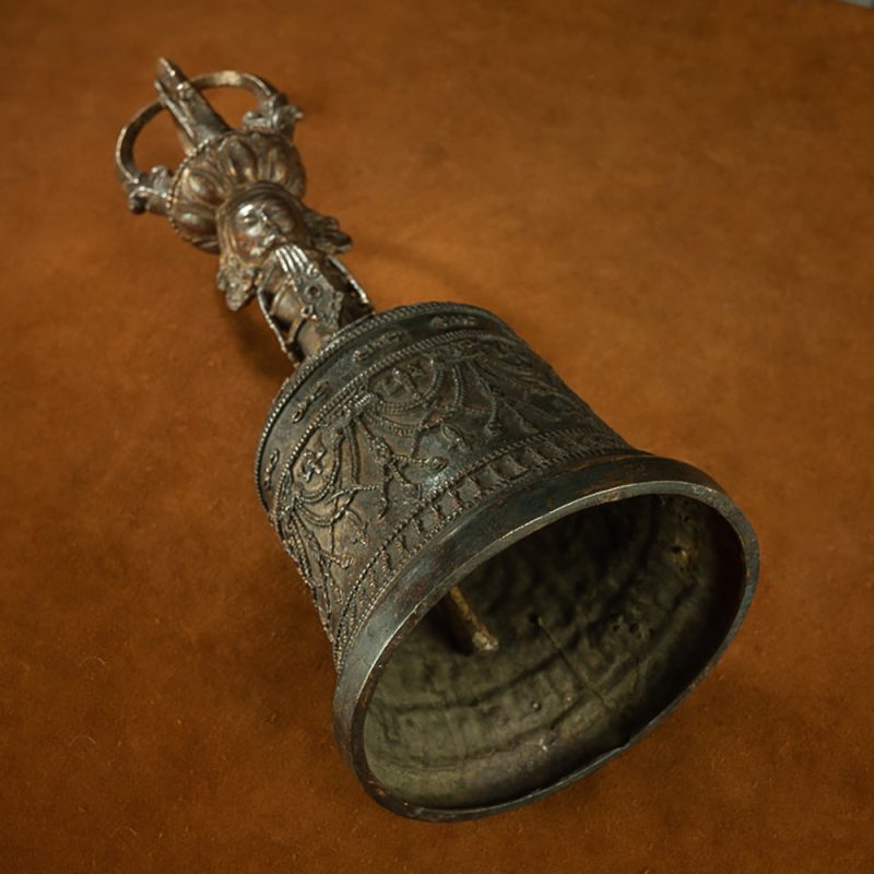 Ming Dynasty Tibetan Antique Vajra Bell Ritual Artifact from Sera Monastery - Image 6