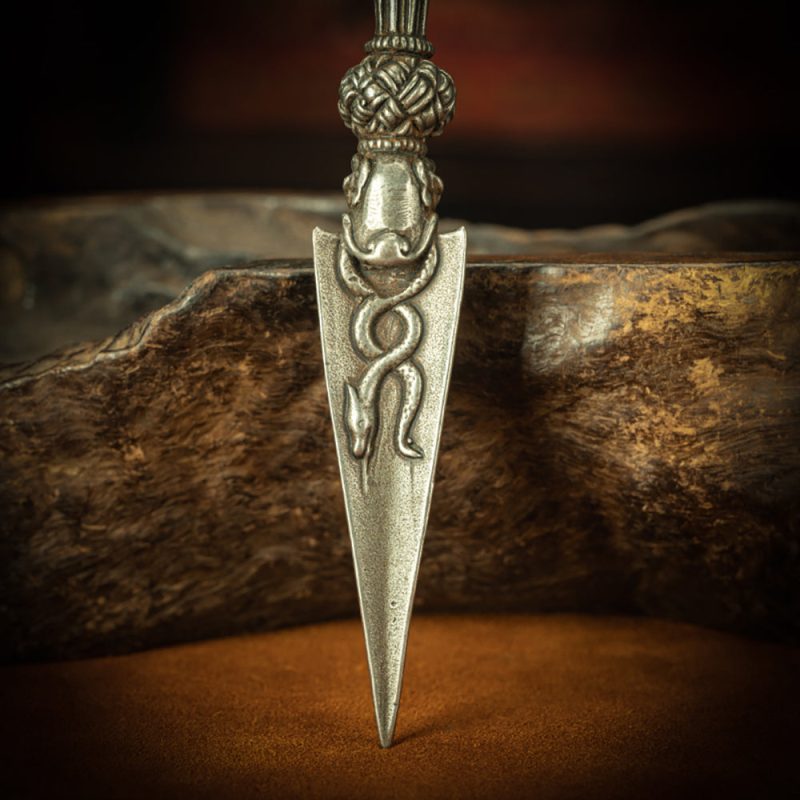 Antique Vajra Ritual Dagger – Old Cold Iron, Sacred Sakya Relic - Image 3