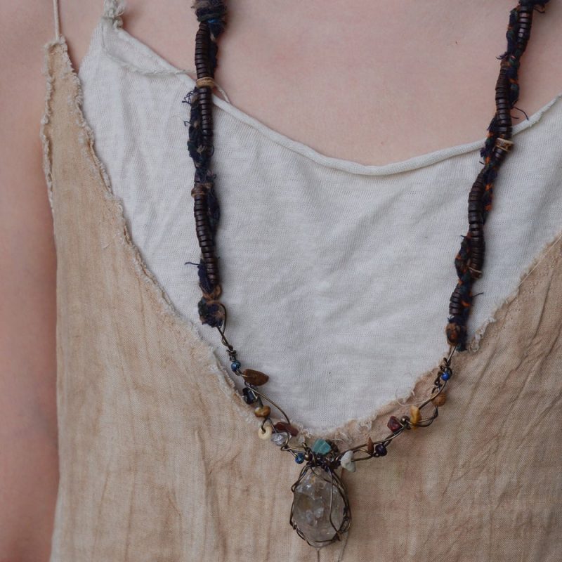 Healing Energy Crystal Pendant Necklace - Image 2