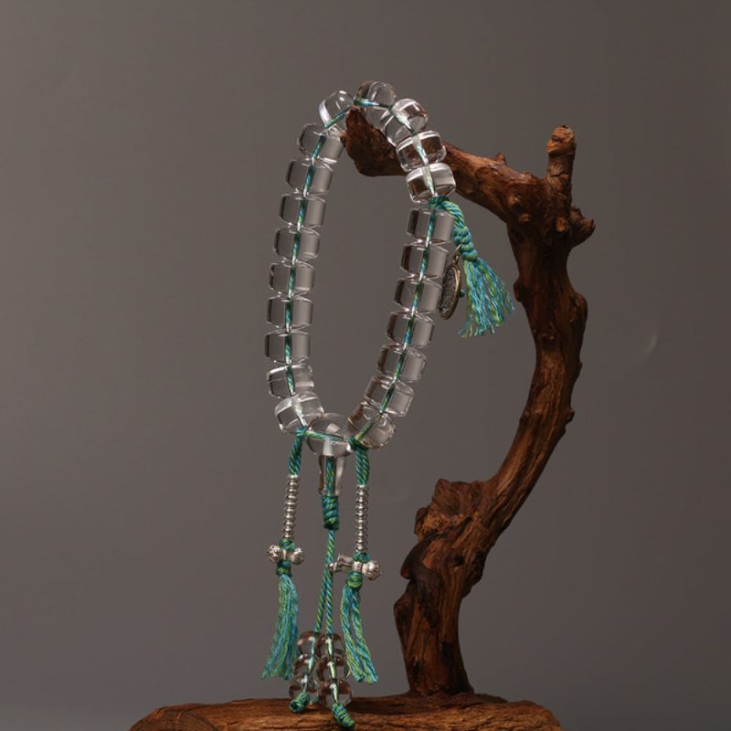 Divine Clarity Guardian Bracelet – Handcrafted Clear Quartz for Protection & Blessings - Image 2