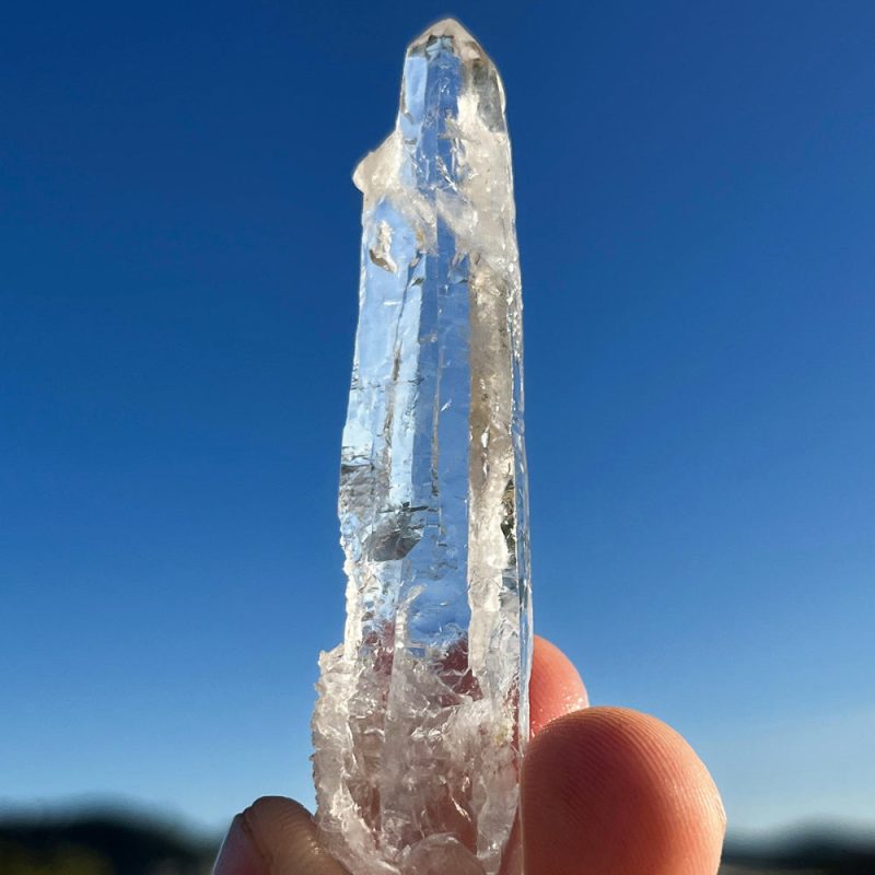 Rare Tibetan Spiral Nirvana White Quartz Crystal - Image 2