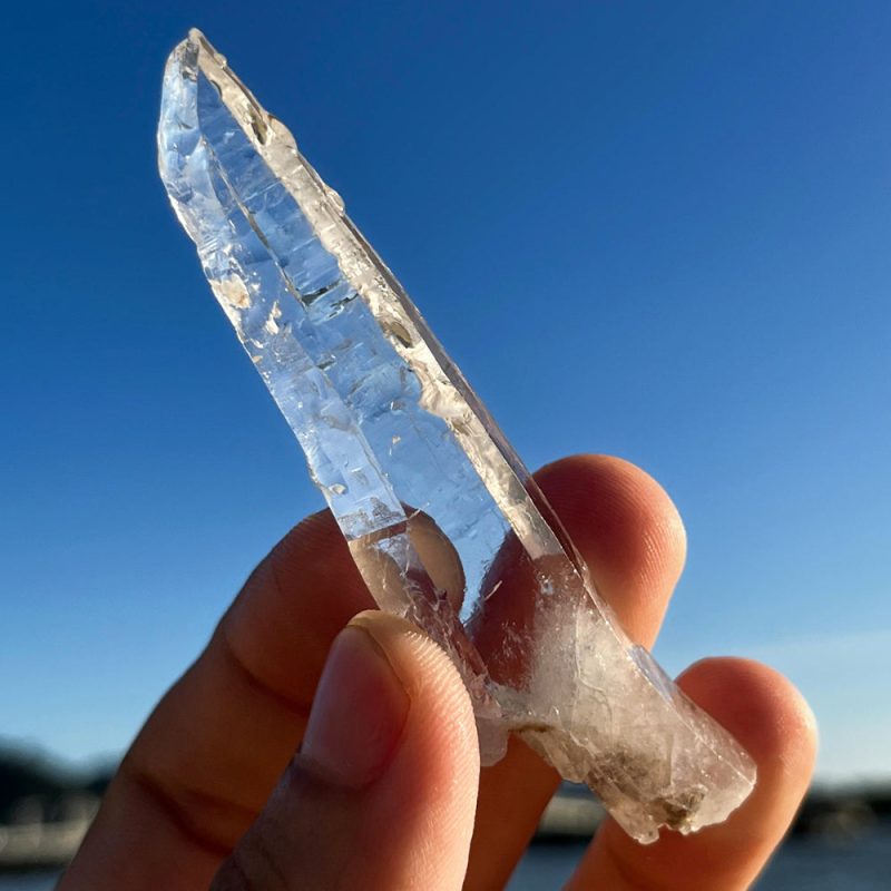Rare Tibetan Spiral Nirvana White Quartz Crystal - Image 3