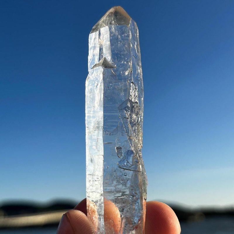 Rare Tibetan Spiral Nirvana White Quartz Crystal - Image 4