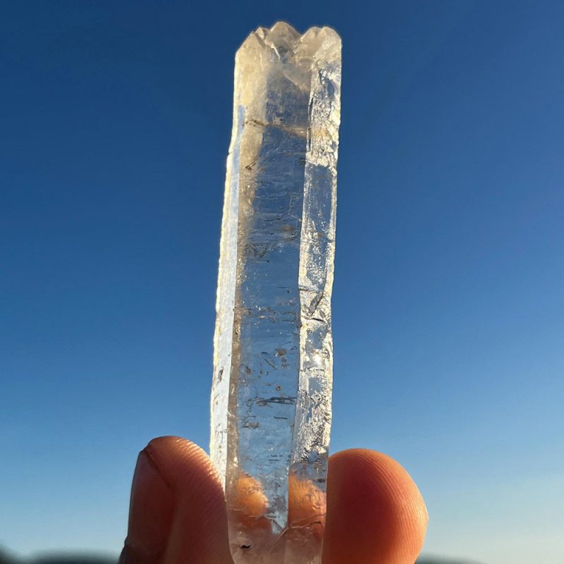 Rare Tibetan Spiral Nirvana White Quartz Crystal - Image 2