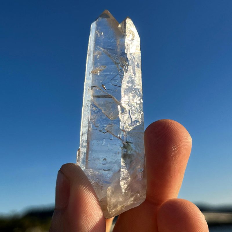 Rare Tibetan Spiral Nirvana White Quartz Crystal - Image 3