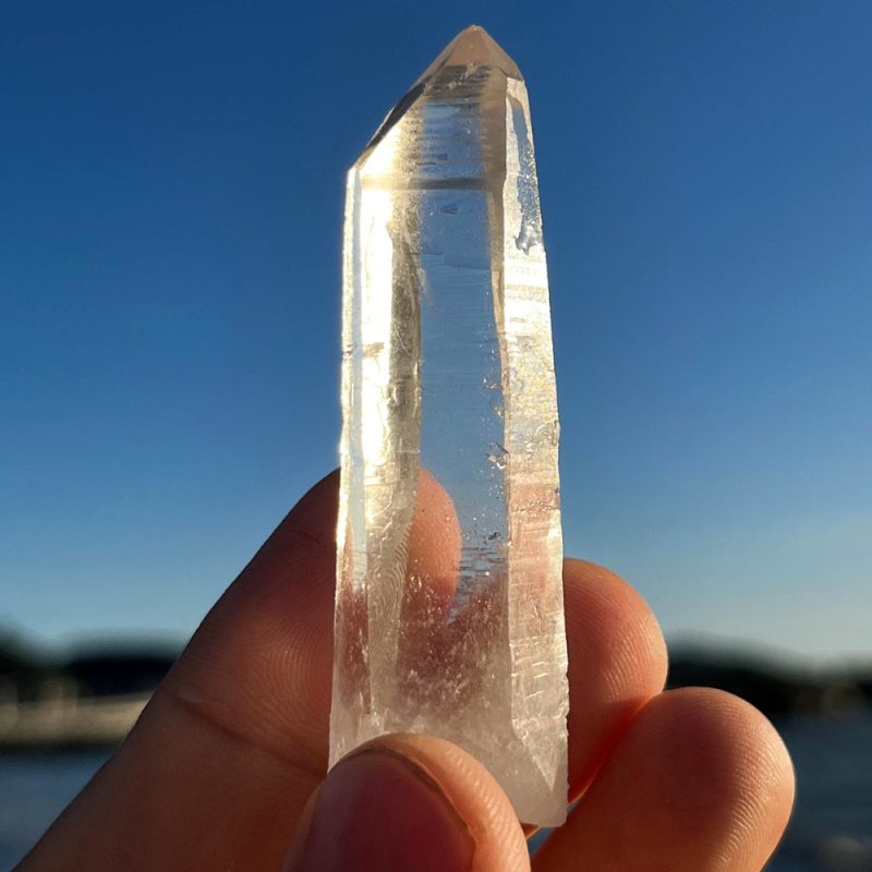 Rare Tibetan Spiral Nirvana White Quartz Crystal - Image 4