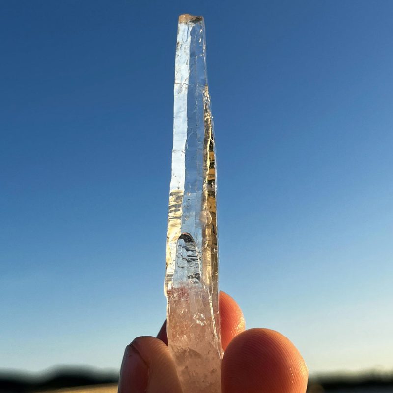 Rare Tibetan Spiral Nirvana White Quartz Crystal - Image 2