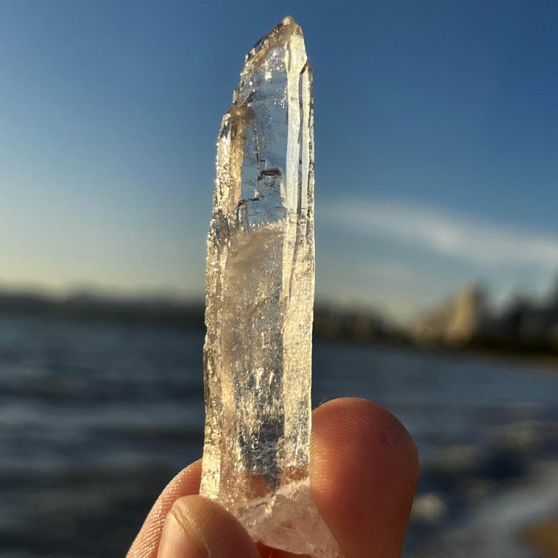Rare Tibetan Spiral Nirvana White Quartz Crystal - Image 4