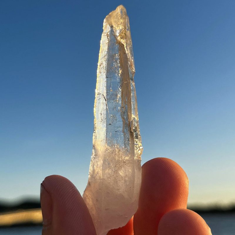 Rare Tibetan Spiral Nirvana White Quartz Crystal - Image 2
