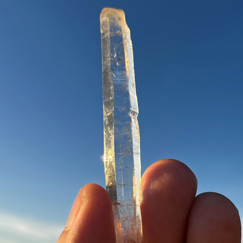 Rare Tibetan Spiral Nirvana White Quartz Crystal - Image 3