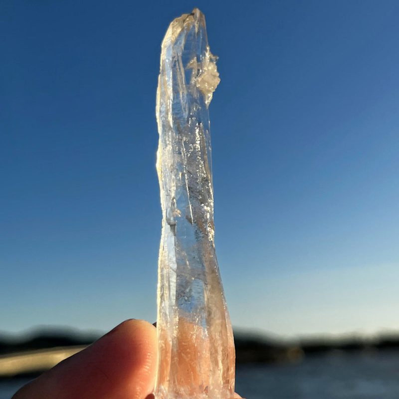 Rare Tibetan Spiral Nirvana White Quartz Crystal - Image 4