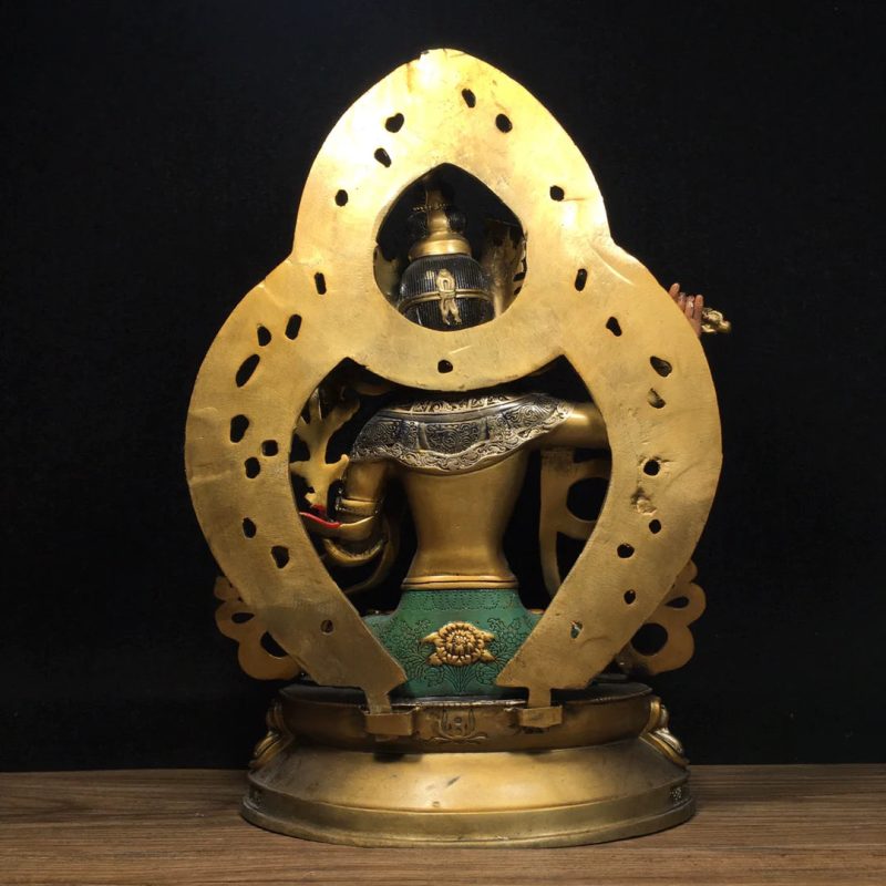 SUKHAVATI Manjushri AWAKENING Tibetan Statue for Eliminating Weakness - Image 7
