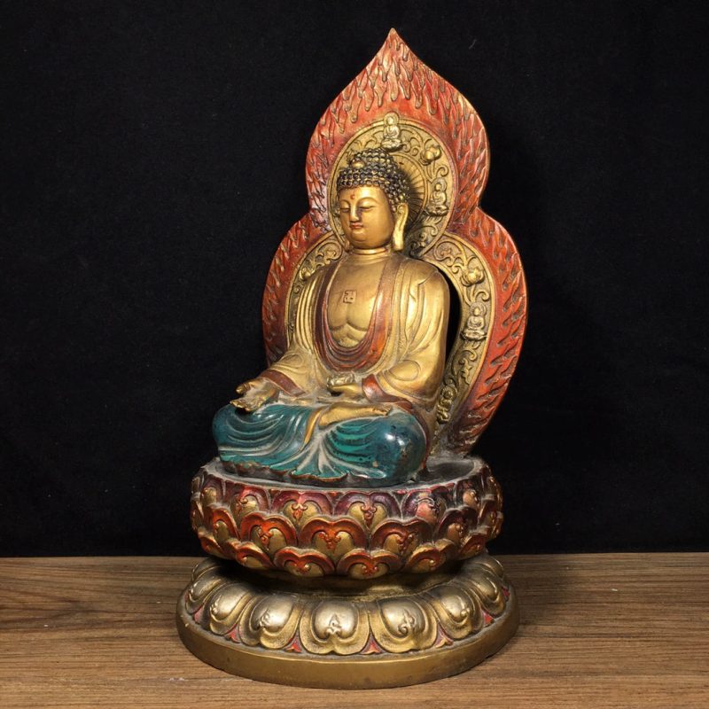 SUKHAVATI Shakyamuni SPIRIT Tibetan Statue for Eliminating All Disasters - Image 2