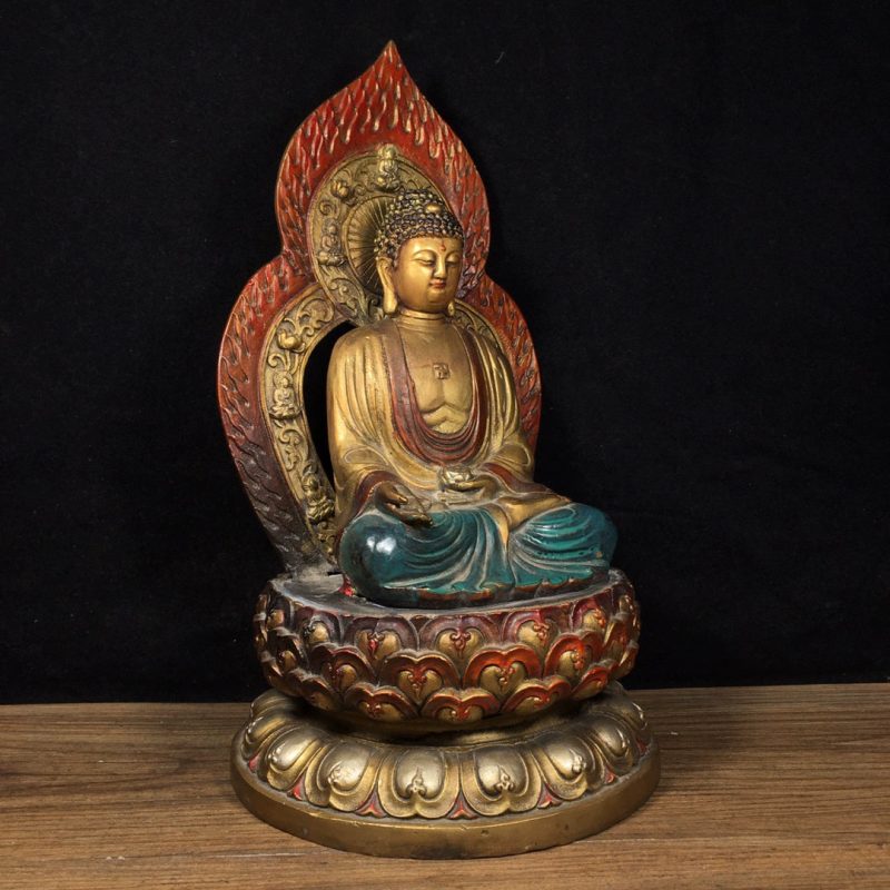 SUKHAVATI Shakyamuni SPIRIT Tibetan Statue for Eliminating All Disasters - Image 3