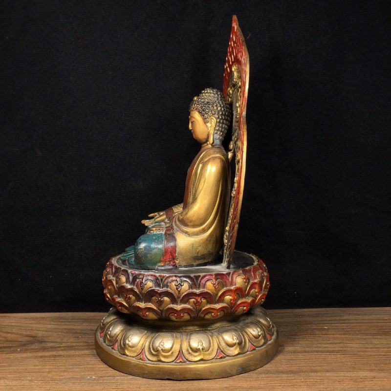 SUKHAVATI Shakyamuni SPIRIT Tibetan Statue for Eliminating All Disasters - Image 4