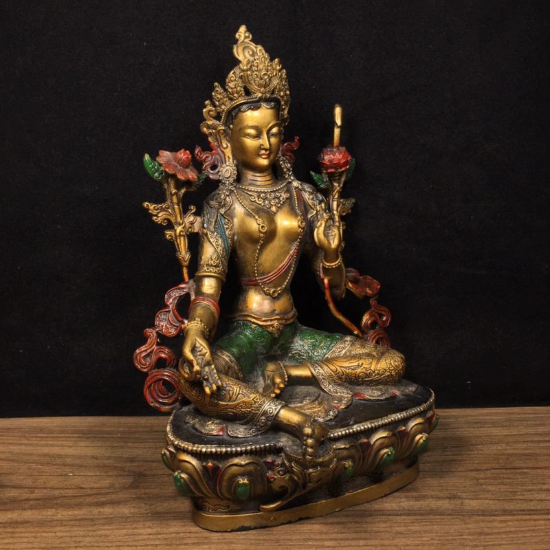 Tara AUSPICIOUS Tibetan Statue for Eliminating Negativity - Image 3