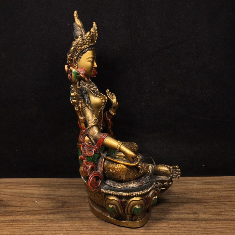 Tara AUSPICIOUS Tibetan Statue for Eliminating Negativity - Image 6