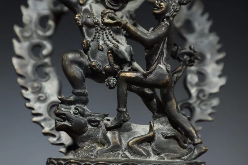 Vajrasatva GOOD KARMA Tibetan Bronze Statue for Eliminating Sin - Image 7