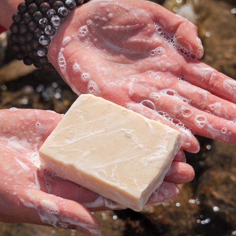 Deep Cleansing Natural Face Soap Handmade with Yak Milk & Charcoal - Image 2