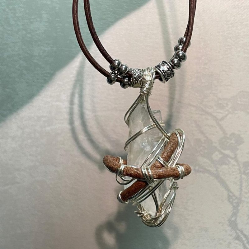 Peace Energy Clear Quartz Pendants - Image 2
